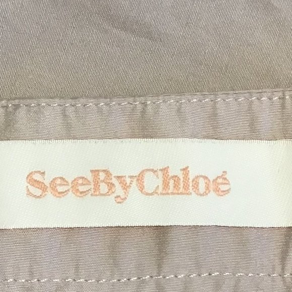 SEE By Chloe Scalloped Cotton-poplin Mini Skirt - Picture 11 of 13